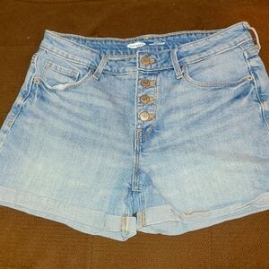 High Rise Jean Shorts